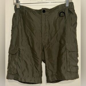 Boy Scouts of America Cargo Shorts Boys Size Large Olive Green